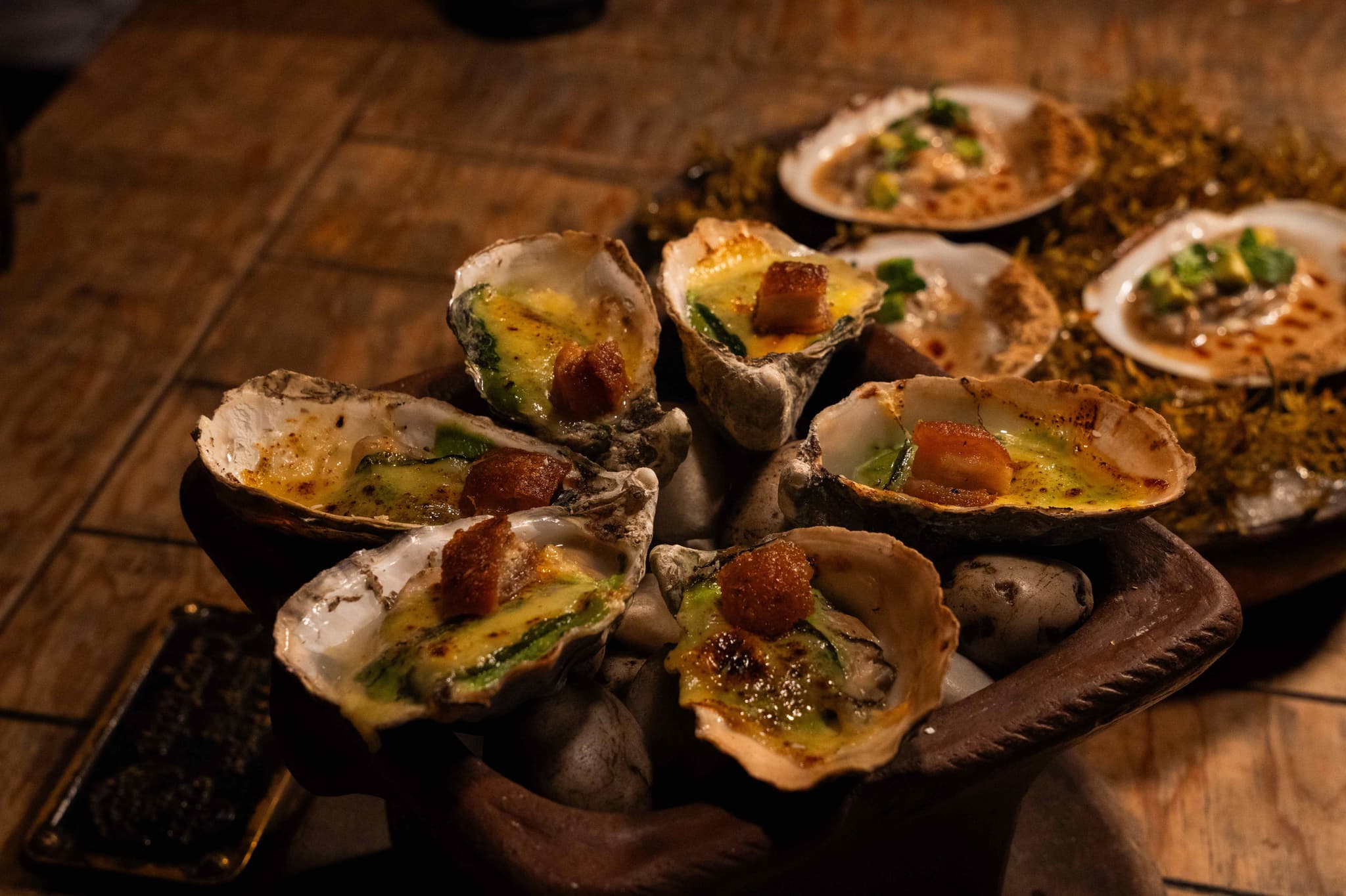 Fresh seafood in Puerto Morelos