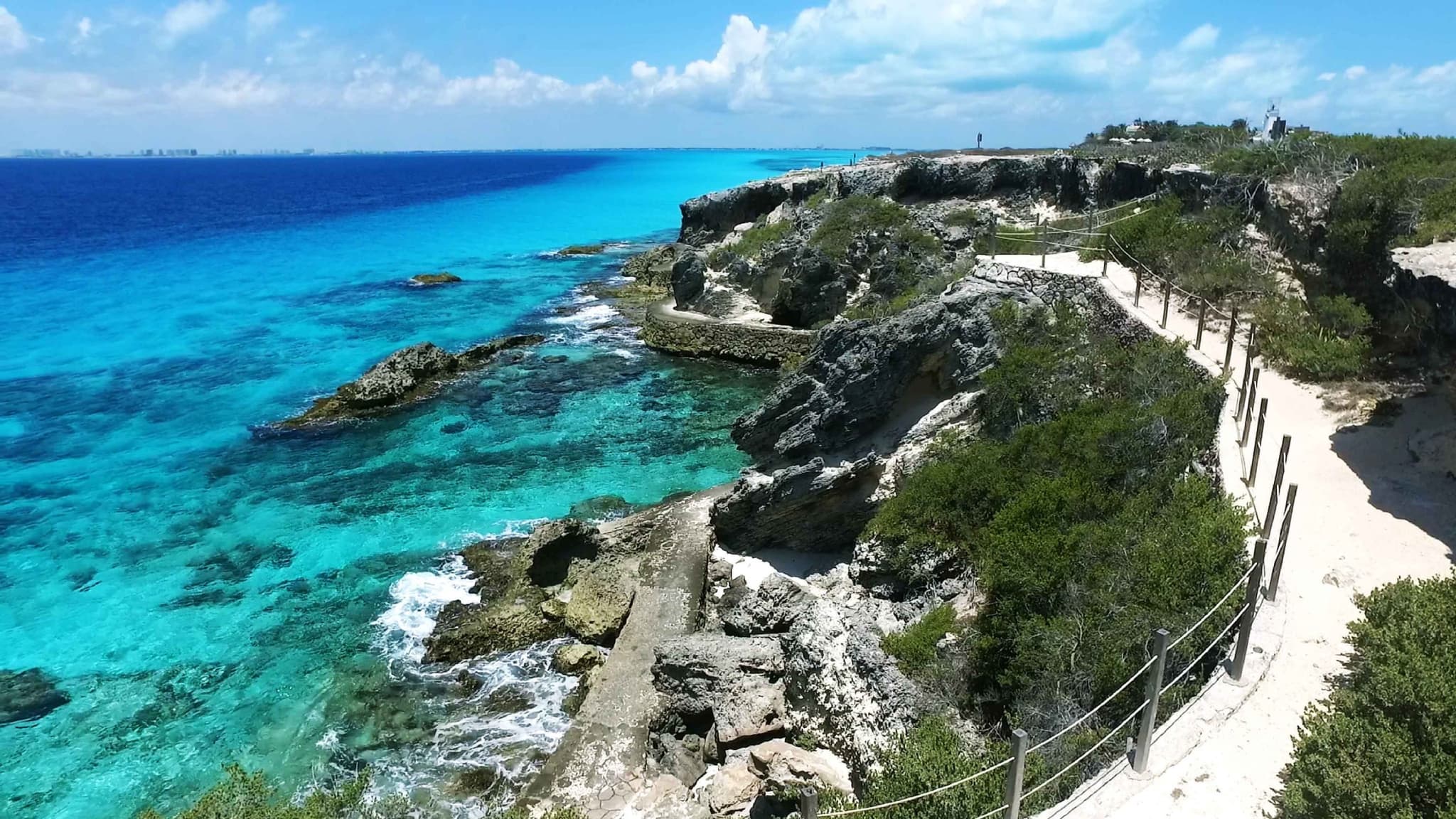 Cliffs at Punta Sur in Isla Mujeres