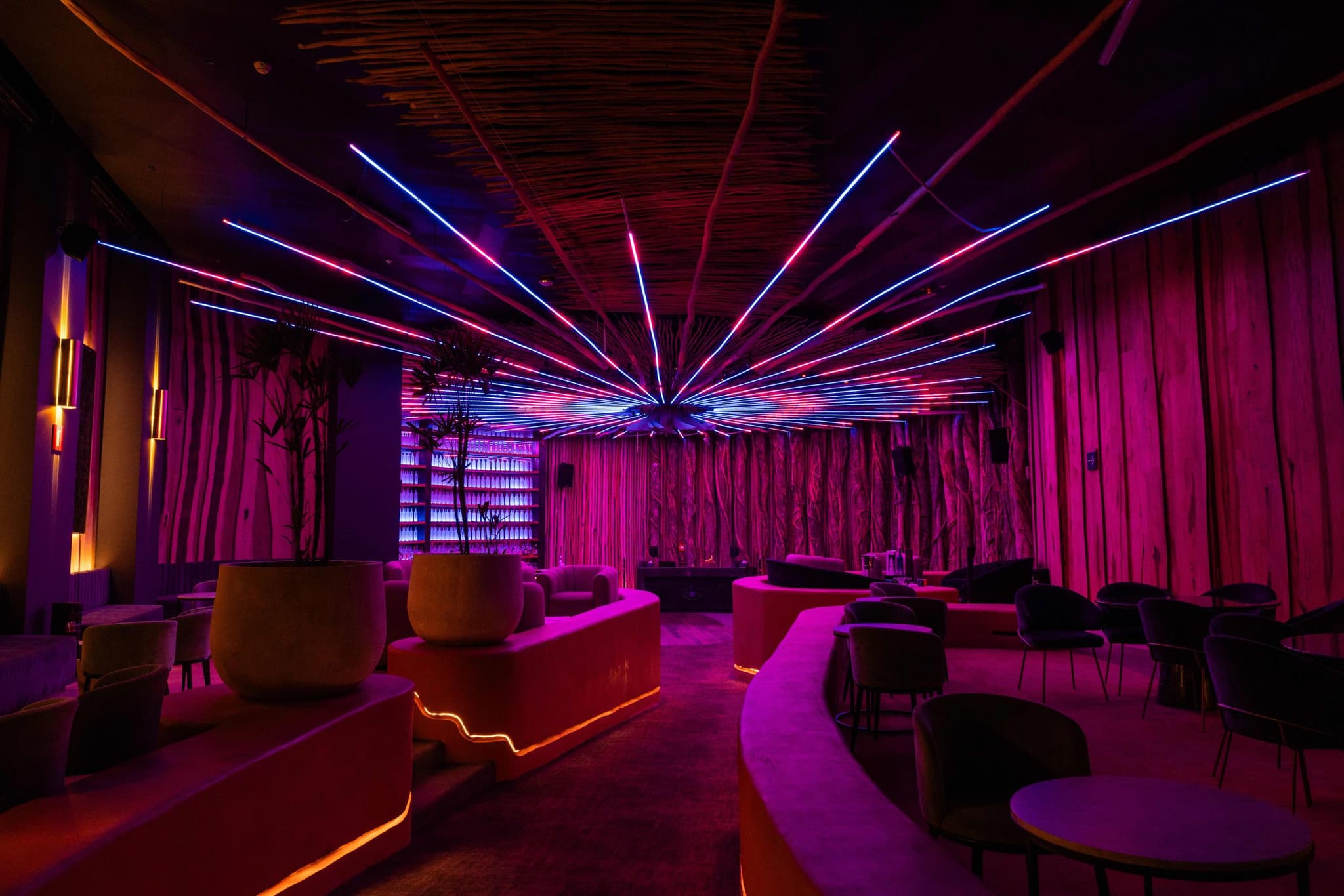 Interior of a nightclub in Playa del Carmen