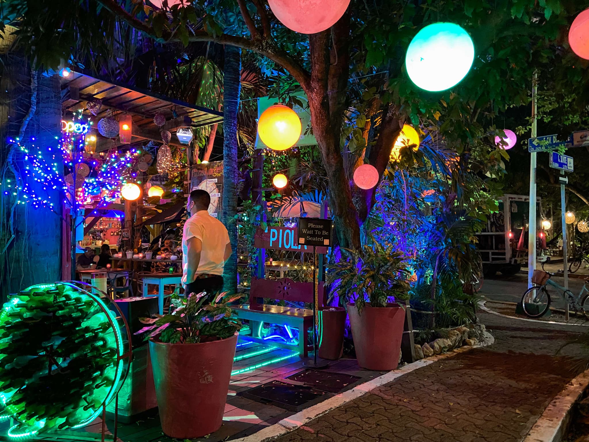 Playa del Carmen at night