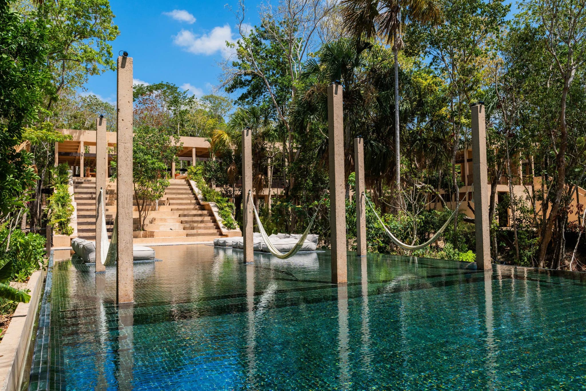 Room raised among the trees at a boutique hotel